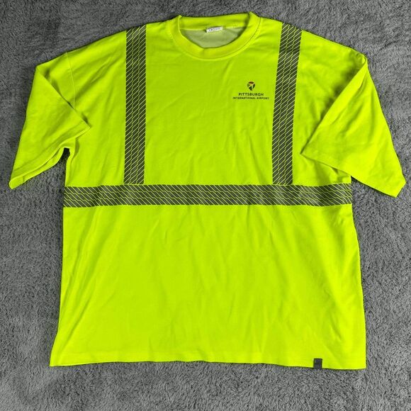MAX Neon Men's Work Shirt 3XL Construction Safety Reflective - Picture 1 of 11